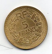 France. 5 Francs Lavrillier. 1945 - 5 Francs