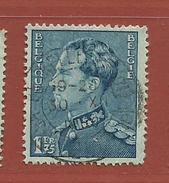 Timbre Belge  Léopold III  Poortman 1.75 F Timbre N° 430 - 1934-1935 Leopold III