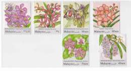 Malaysia 2017  Definitives Series Orchids MNH Flora FLOWERS Set Stamps - Federation Of Malaya