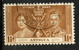 Antigua 1937 1 1/2p Coronation Issue #82 - 1858-1960 Crown Colony