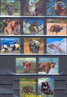 BHUTAN - ANIMALS, 3 D STAMPS COMPLETE SET FROM 1970 NEVER HINGED **! - Bhoutan