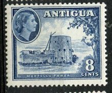 Antigua 1953 8p Martello Issue #114  MH - 1858-1960 Colonia Británica