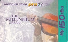 INDONESIA - The Millennium Urban Lifestyle Violin, Exp.Date 12/01, Used - Indonesië