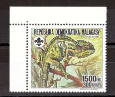 1988 - Reptile - Madagascar - N° 846 - Neuf ** - Caméléon De Nossi-Bé - Otros