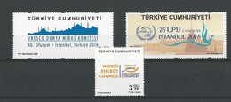 Turquie: Nouveautés 2016 ** - Unused Stamps