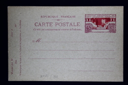 France: Carte Postale  Commémoratif  45 C.   Type  B1 Exposition Des Arts Paris 1925 - Postales Tipos Y (antes De 1995)