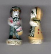 Fèves Duo LES PROVINCES DE FRANCE 1993 - Couple De PROVENCE - Regions