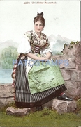 71053 SWITZERLAND URI UNTER REUSSTHAL COSTUMES WOMAN POSTAL POSTCARD - Thal