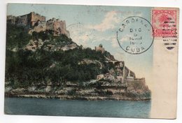 Cuba--SANTIAGO DE CUBA--1909--El Morro N°45 éd Harris Bros--cachets CARDENAS-VILLEURBANNE(France)-PHAN RANG(Vietnam) - Cuba