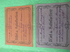 Billets De Satisfaction/Ecole De NEAUPHLETTE/S Et O/Directrice Melle Renard/Yvette Et Antoinette Moisson/1932     CAH156 - Diploma & School Reports