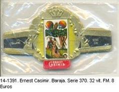Vitolas Ernest Casimir. Baraja. Serie 370, FM (ref. 14-1391) - Bagues De Cigares