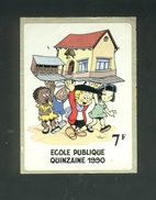 Ecole Publique - Quinzaine 1990 - 7 Francs - Antituberculeux