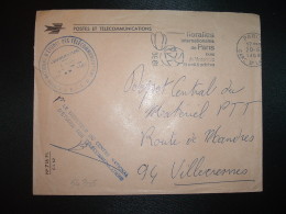 LETTRE P ET T OBL.MEC.20-6-1969 PARIS GARE ST LAZARE + LE DIRECTEUR DU CENTRE NATIONAL D'ETUDES DES TELECOMMUNICATIONS - Cartas Civiles En Franquicia