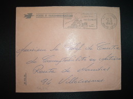 LETTRE P ET T OBL.MEC.2-8-1969 BRIOUDE HAUTE LOIRE (43) BASILIQUE ST JULIEN - Civil Frank Covers