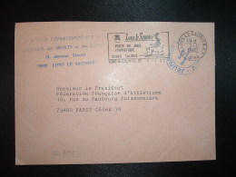 LETTRE OBL.MEC.7-1-1982 LONS LE SAUNIER RP JURA (39) DIRECTION DEPARTEMENTALE DE LA JEUNESSE, DES SPORTS ET DES LOISIRS - Frankobriefe