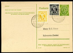 AMERIKANISCHE ZONE P900 B Postkarte RPD Stuttgart Sandkrug 26.10.1946 - Emisiones De Necesidad Zona Americana