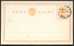 ORANGE RIVER COLONY Overprinted Postal Card #27 Postmark ZASTRON - État Libre D'Orange (1868-1909)