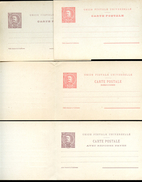 PONTA DELGADA Postal Cards #13-16 Complete Set Of 4 Mint 1898 - Ponta Delgada