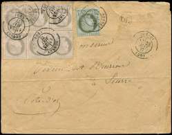 52    4c. Gris, BLOC De 4 Et PAIRE + N°50 1c. Olive, Obl. Càd T17 SUSSEY 23/5/77 S. Env., TB - Other & Unclassified