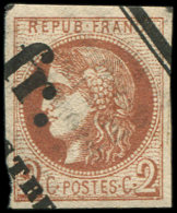 40Bd  2c. Brun-rouge Foncé, T II, Obl. TYPO, TB - Other & Unclassified