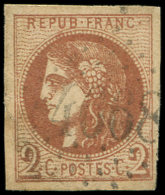 40B   2c. Brun Rouge, R II, Obl. GC, Belles Marges, TB - Autres & Non Classés