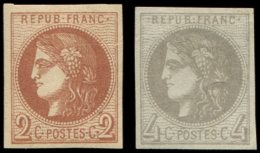 40B   2c. Brun Rouge, R II Et N°41B 4c. Gris R II, TB/TTB - Autres & Non Classés