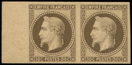 R30c  30c. Brun, ROTHSCHILD, PAIRE Bdf, TB - Other & Unclassified