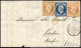 13A, 14A (le Long Du Filet) Et 16 Obl. Roulette De Gros Points S. LAC, Càd 2e PARIS 15 30/11/55 Pour BERLIN, TRIC - Sonstige & Ohne Zuordnung