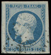 10   25c. Bleu, Grandes Marges (2 Amorces De Voisin), Obl. PC 2738, TTB/Superbe - Autres & Non Classés