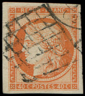 5    40c. Orange, Obl. GRILLE, TB - Sonstige & Ohne Zuordnung