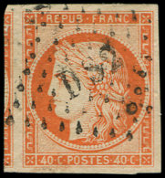 5    40c. Orange, Obl. Los. DS2, Marges énormes, Superbe - Autres & Non Classés