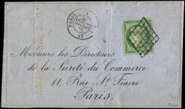 2    15c. Vert, Obl. GRILLE S. LAC, Càd 3e PARIS 1 27/1/51, TTB. C - Sonstige & Ohne Zuordnung