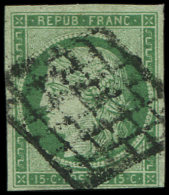 2    15c. Vert, Oblitéré GRILLE, TB - Altri & Non Classificati