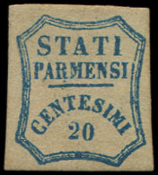 ITALIE (ANCIENS ETATS) PARME 14 : 20c. Bleu, TB. Br - Autres & Non Classés