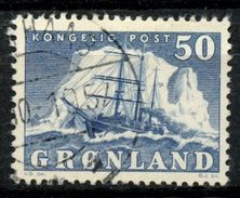 Greenland 1950 50o Polar Ship Gustav Holm Issue #35 - Oblitérés