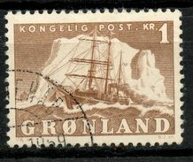 Greenland 1950 1k Polar Ship Gustav Holm Issue #36 - Used Stamps