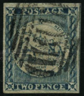 N°3a 2p Bleu, Gravure Usée - TB - Other & Unclassified