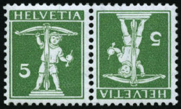 N°136C 5c Vert, Paire Tête-bèche - TB - Other & Unclassified