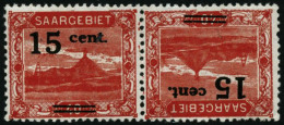 N°72b 15c Sur 40p Rouge, Paire Tête-bèche - TB - Other & Unclassified