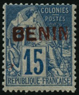 N°6B 15c Bleu, Surcharge Rouge, Signé Calves - TB - Other & Unclassified