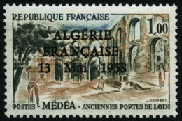 Série Sites Et Monuments, Europa Et Skis Surchargées Algérie Française  13/5/1958 Les 15 Val - Other & Unclassified