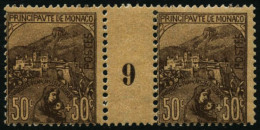 N°31 50c + 50c Orphelin, Paire Mill 9 - TB - Other & Unclassified