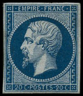 N°14A 20c Bleu, Type I - TB - 1853-1860 Napoléon III.