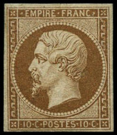 N°13B 10c Brun Clair, Type II - TB - 1853-1860 Napoléon III.