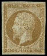 N°13A 10c Bistre, Type I - B - 1853-1860 Napoleon III