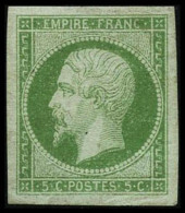 N°12 5c Vert, Pièce De Luxe - TB - 1853-1860 Napoléon III.