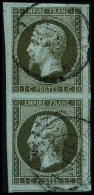 N°11 1c Olive, Paire Pièce De Luxe - TB - 1853-1860 Napoléon III.