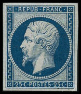 N°10c 25c Bleu, Réimp - TB - 1852 Louis-Napoleon