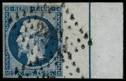 N°10b 25c Bleu, BDF Avec Filet D'encadrement - TB - 1852 Louis-Napoleon