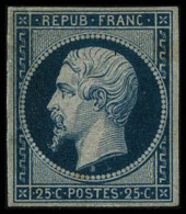 N°10 25c Bleu, Neuf Sans Gomme, Signé Calves - TB - 1852 Luigi-Napoleone